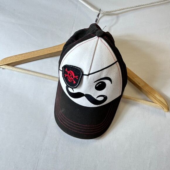 Legoland Official Pirate Patch White Black Red Baseball Adjustable Hat Youth - Picture 2 of 7
